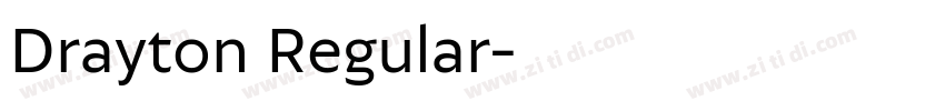 Drayton Regular字体转换